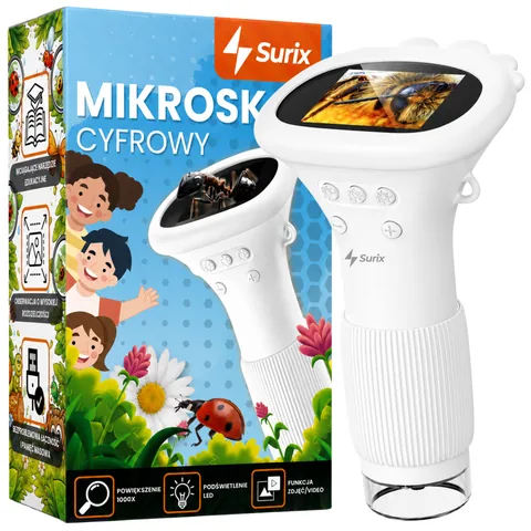 Surix 372 V2 – przenośny mikroskop cyfrowy 1000x