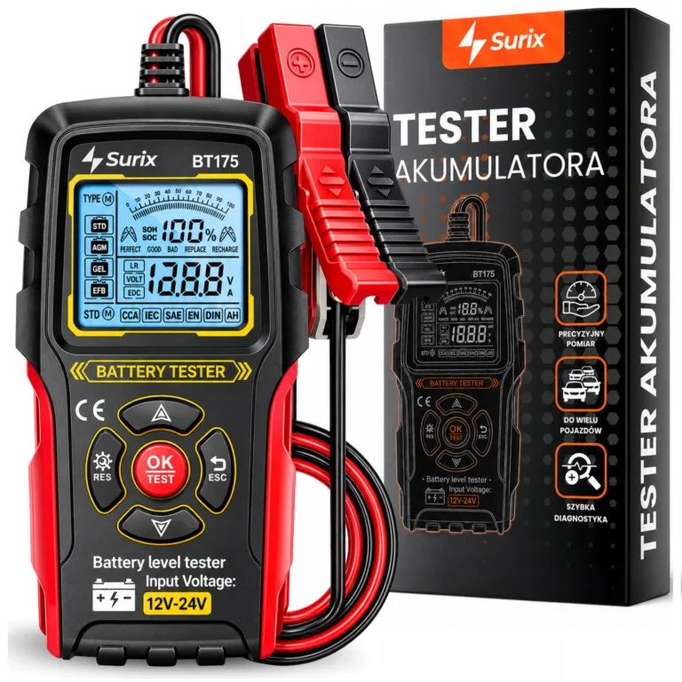 Tester akumulatora 12V/24V Surix BT175